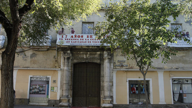 Imagen de archivo de la casa del Pumarejo, enclavada en la calle San Luis.